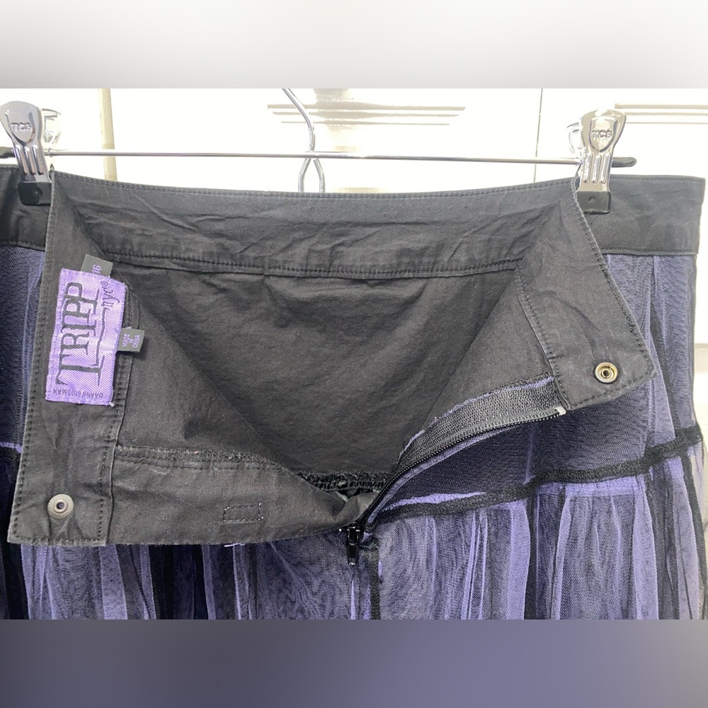 TRIPP NYC RARE! Y2K PURPLE & BLACK LAYERED TULLE SKIRT - Picture 3 of 8